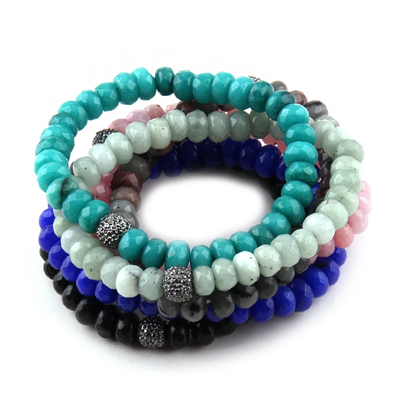 

Free Shipping Beautiful Energy Bracelets Fashion Abacus Stones Ball Bracelet