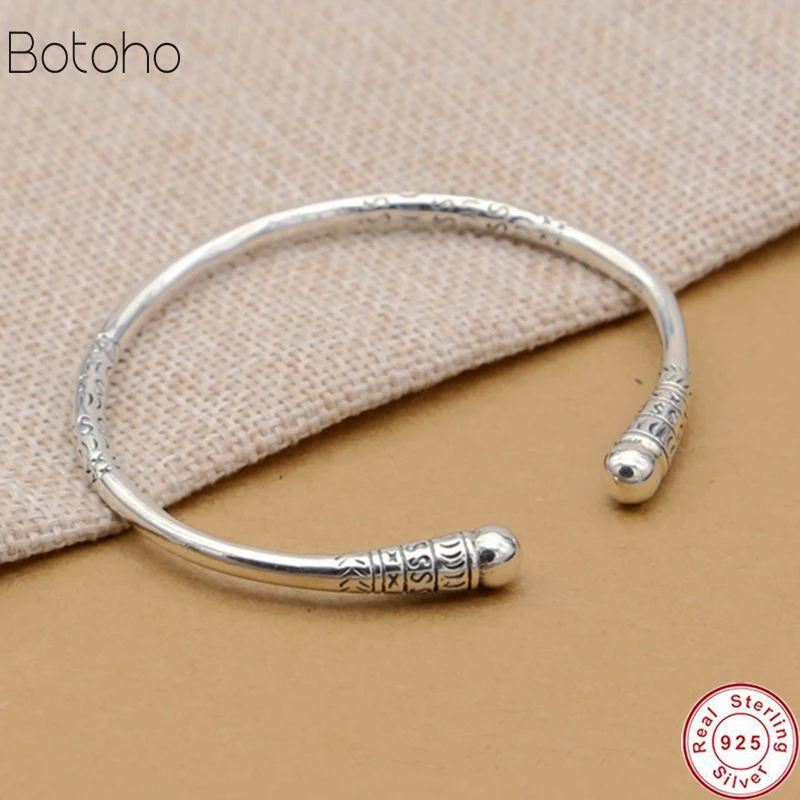 

2019 Monkey King Bar Bangles classic simplicity 100% real S925 sterling silver Bracelet Bangle for men or women fine jewelry