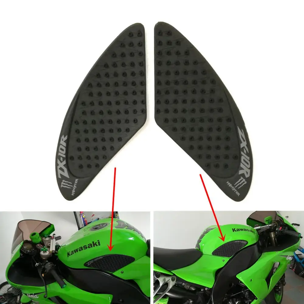

ZX10R Motorcycle Protector Anti Slip Tank Pad Sticker Gas Knee Grip Traction Side 3M Decal for Kawasaki Ninja ZX-10R 2006 2007