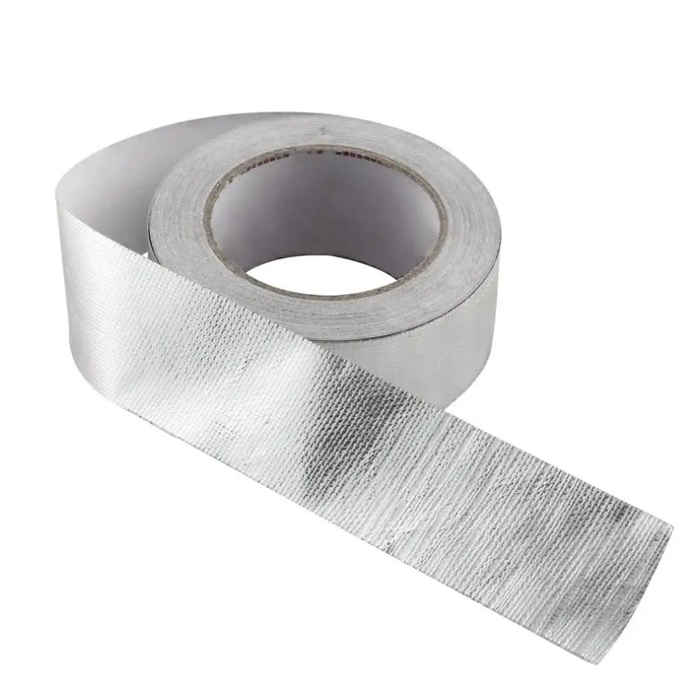 Industrial universal 25 m aluminum foil with car exhaust pipe insulation aluminum foil high temperature insulation tape