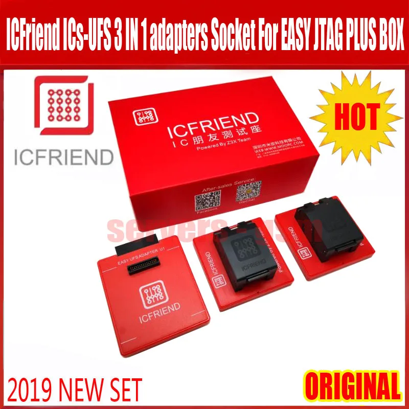 UFS разъем адаптера ICFriend ICs-UFS 3 в 1 поддержка UFS BGA254 BGA153 BGA9 с легкий JTAG плюс коробка