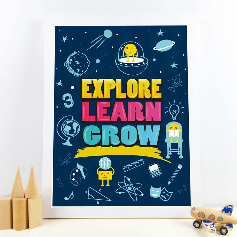 English Alphabet Lcons Prints Nursery Decor