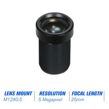 1/" Камера s междугородние вид без инфракрасным фильтром HD 5,0 мегапиксельная действие Камера объектив 25 мм объектив ИК m12 крепление видеонаблюдения MTV совета объектива