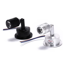 1pcs White/ Warmwhite 1W LED Spotlights Mini Led Ceiling Down Lighting AC85-265V Lighting Bulb For Cabinet Counter Showcase