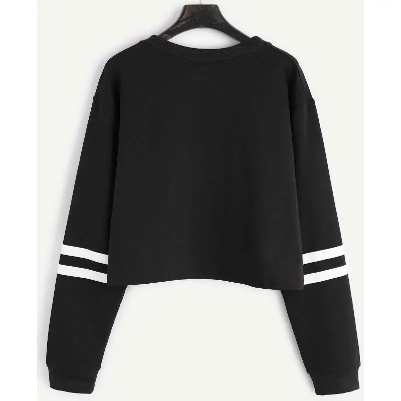 Women Pullover Short Cute Dancer Teens Youth Kawaii Clothing Crop Sweatshirt Top Letter Print first i need coffee women' hodies Hoodies