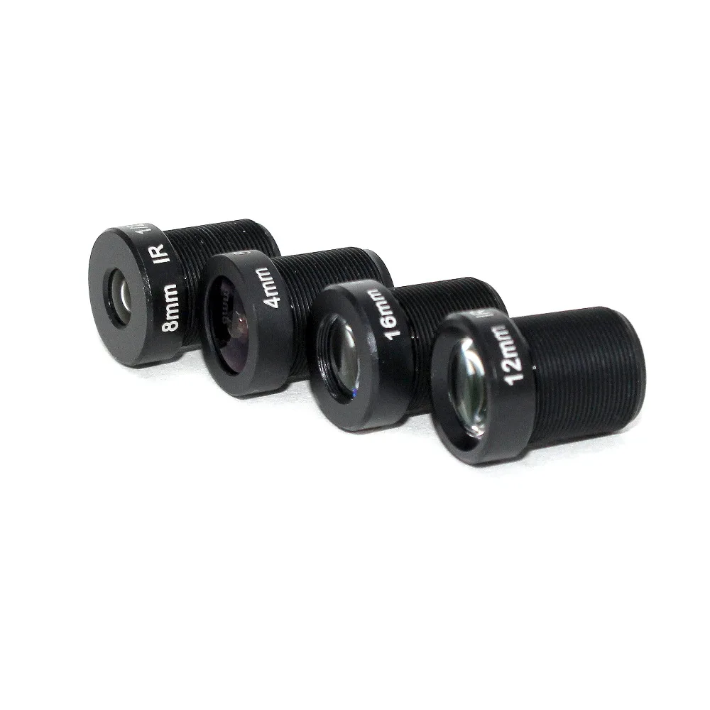 Смешанную оптовую продажу 5MP M12 фиксированный 1/2 и 1/2. 5 дюймов 4/8/12/16 мм Объективы для видеонаблюдения междугородной зеркало заднего вида для 1080 P/4MP/5MP AHD Камера IP Камера