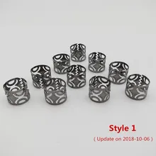 Большой Размеры 50 шт./лот пистолет черный Цвет 10/12 мм волос страх бусины для дредов регулируемые Зажимы для волос 11 мм Отверстие клип