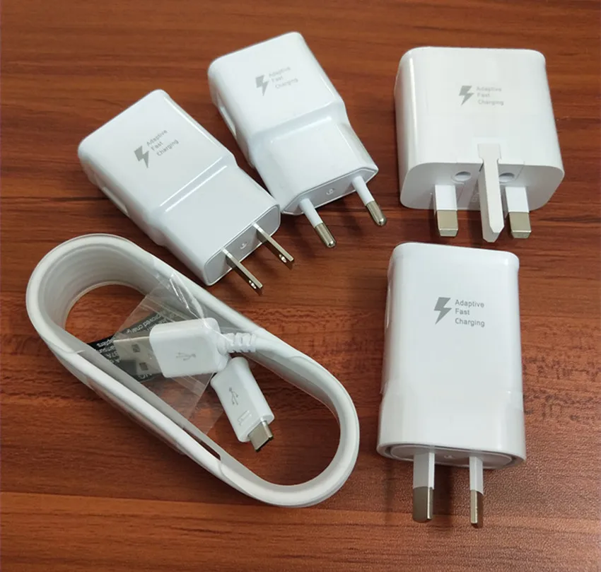 50 шт./ 15 Вт 5 В 2A США/ЕС/Великобритания/АС Plug быстрая зарядка Путешествия адаптер Быстродействующее зарядное устройство+ 1,5 м micro usb кабель с упаковкой