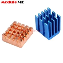 Ultra font b Slim b font Ultra Light 2Pcs Aluminum and Copper Heat Sink CPU Cooling