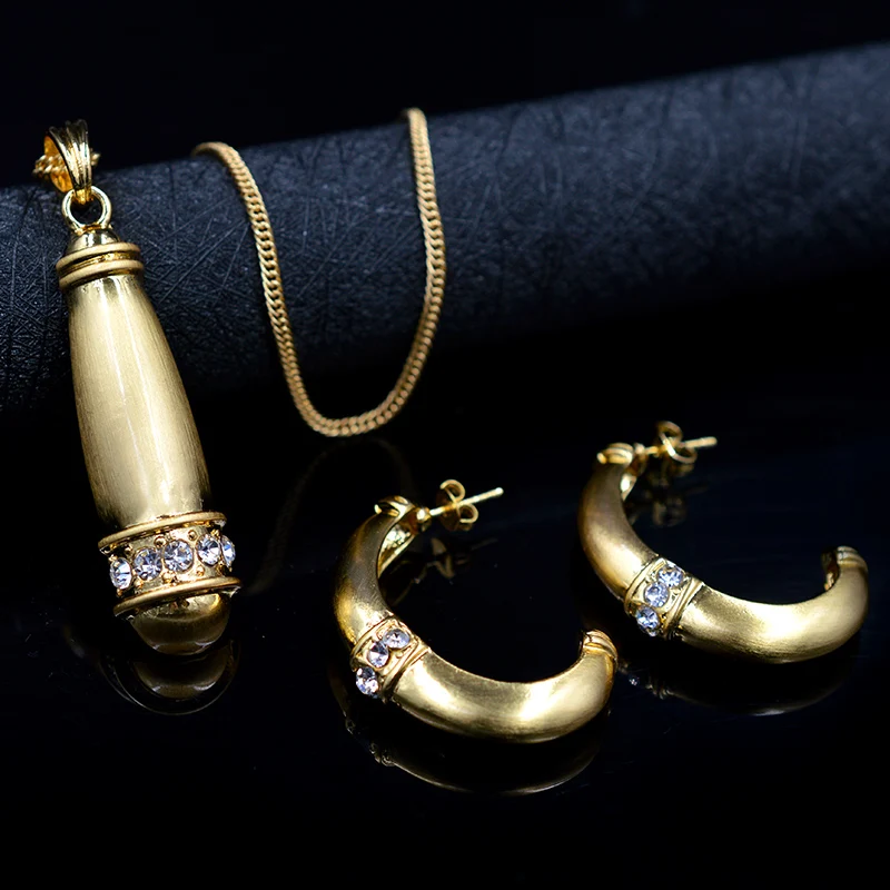 Sunny Jewelry Dubai Jewelry Findings 2017 Exquisite Jewelry Sets For Women Gift Earrings Pendant Necklace Cubic