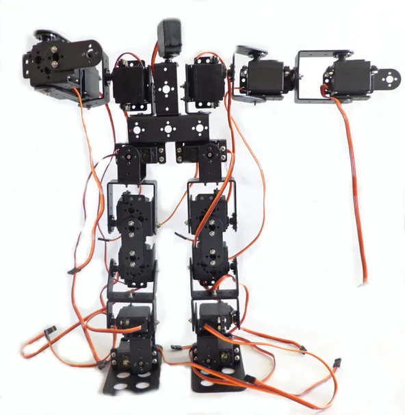 17DOF Biped Роботизированный Обучающий робот-гуманоид набор роботов сервокронштейн для детских игрушек аксессуары F17326