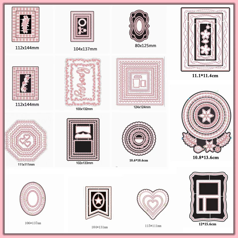 Скрапбукинг самодельная открытка с квадратным круговым сердечком, альбом для изготовления рукоделия, Обложка, высечка, новинка