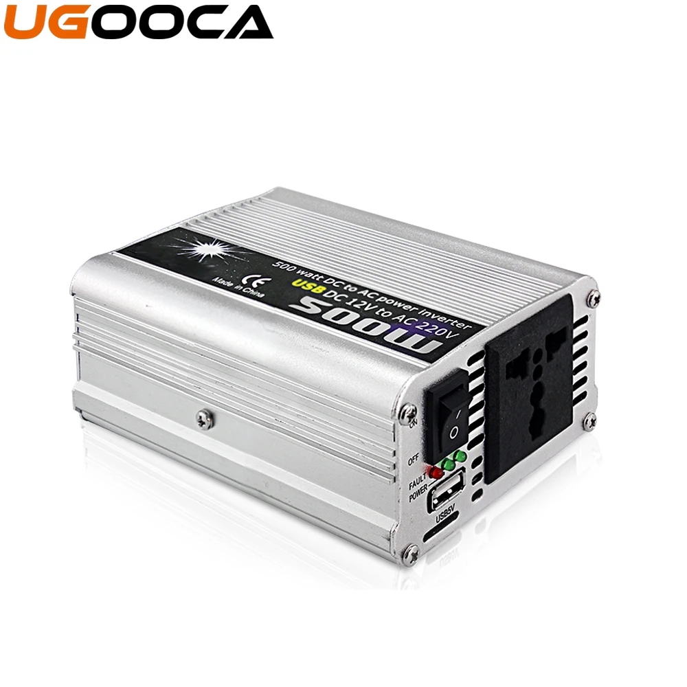 500W Car Inverter DC 12V to AC 220V 50Hz Auto Inverter Cigarette