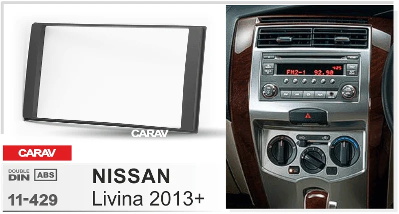 CARAV 11-429 Car Radio Installation Trim Fascia Panel