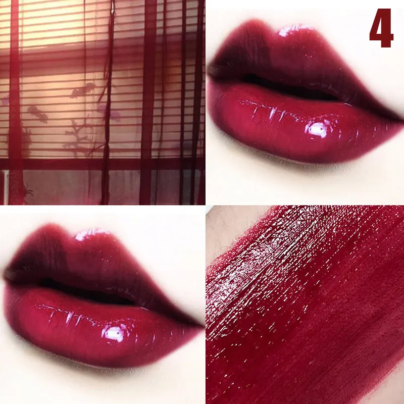 1 Pcs Liquid Lipstick Mirror Effect Cherry Color Long Lasting Moisturizer Lip Glaze 789