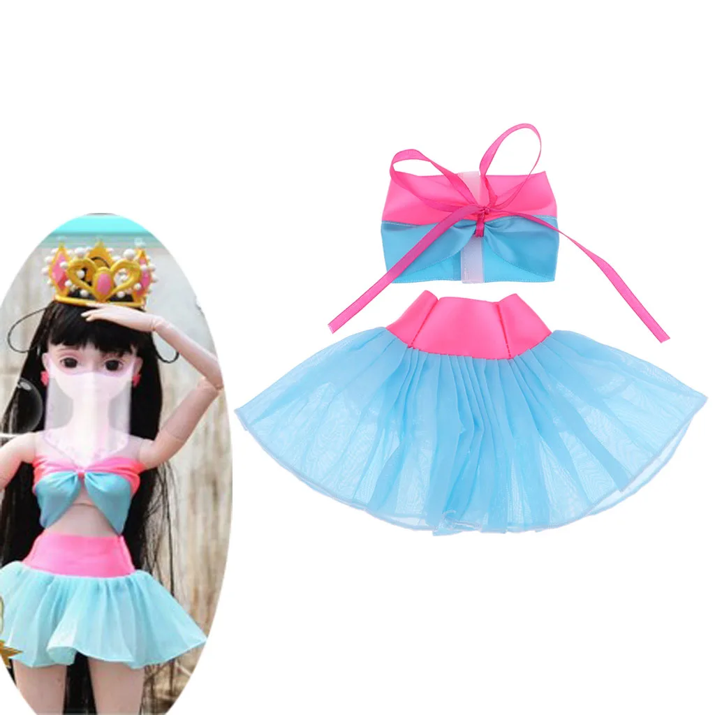 1/3 BJD Smart Doll Clothes Bikini for Dollfie SD DD Party/Cosplay Outfit Blue & Pink