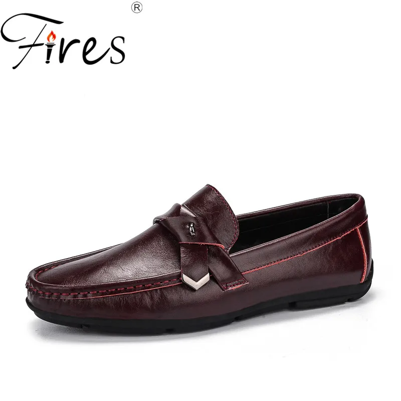 

Fires Spring Men Flat Shoes Soft PU Leather Driving Shoes Solid Color Breathable Loafer Shoes Male Comfortable Flat Loafers