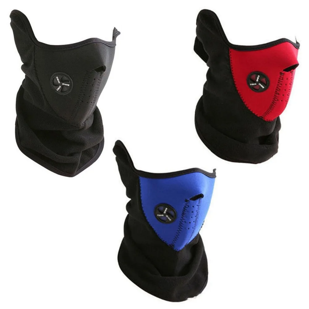 

VILEAD Outdoor Thermal Fleece Half Face Mask Windproof Snow Face Mask Half Ski Cycling Dustproof Headwear Skiing Bibs Windproof