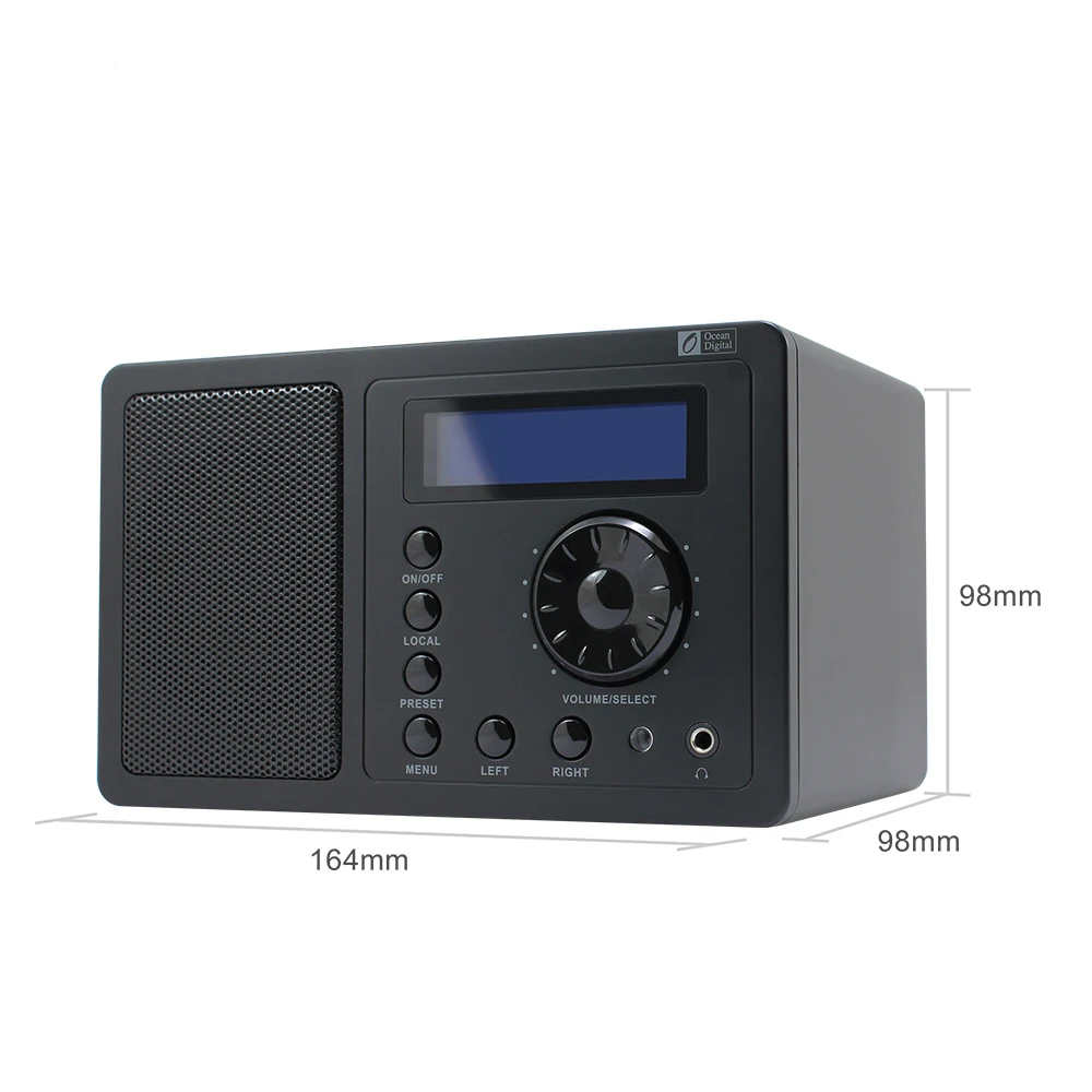 

DAB/DAB+/FM Radio Ocean Digital DB-220B Digital Bluetooth Radio Multi-language Menu Dual Alarm Remote control