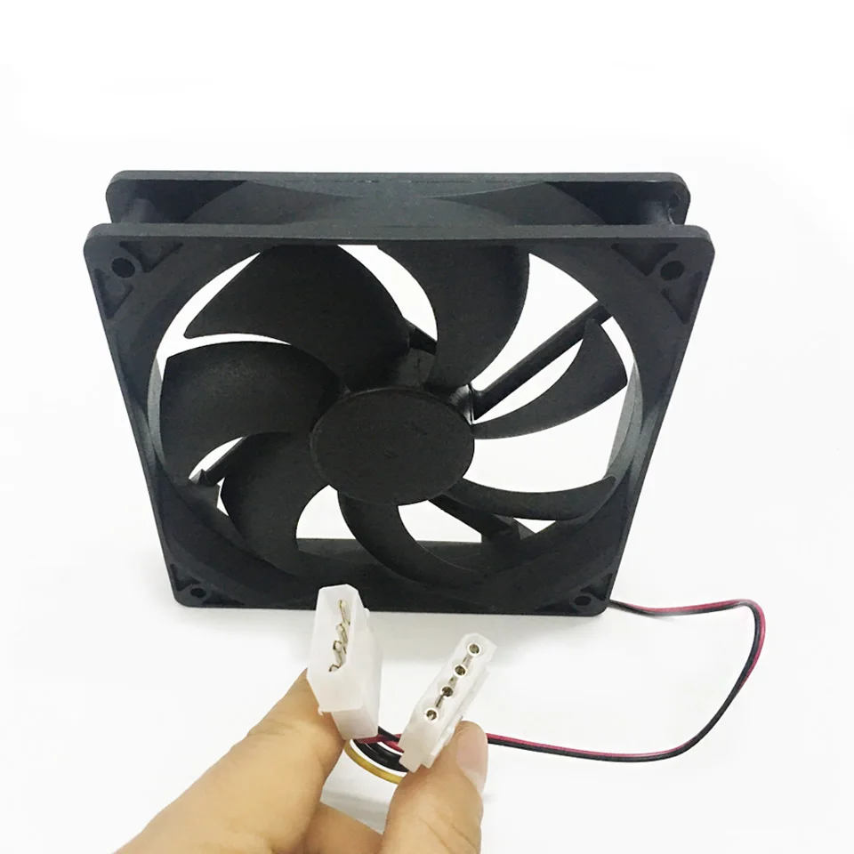 أعلى F12025 120 ملليمتر الكمبيوتر تبريد مروحة 12 فولت حاسوب شخصي مكتبي حالة مروحة تبريد 4-دبوس مروحة موصل ل وحدة معالجة خارجية للحاسوب /امدادات الط...