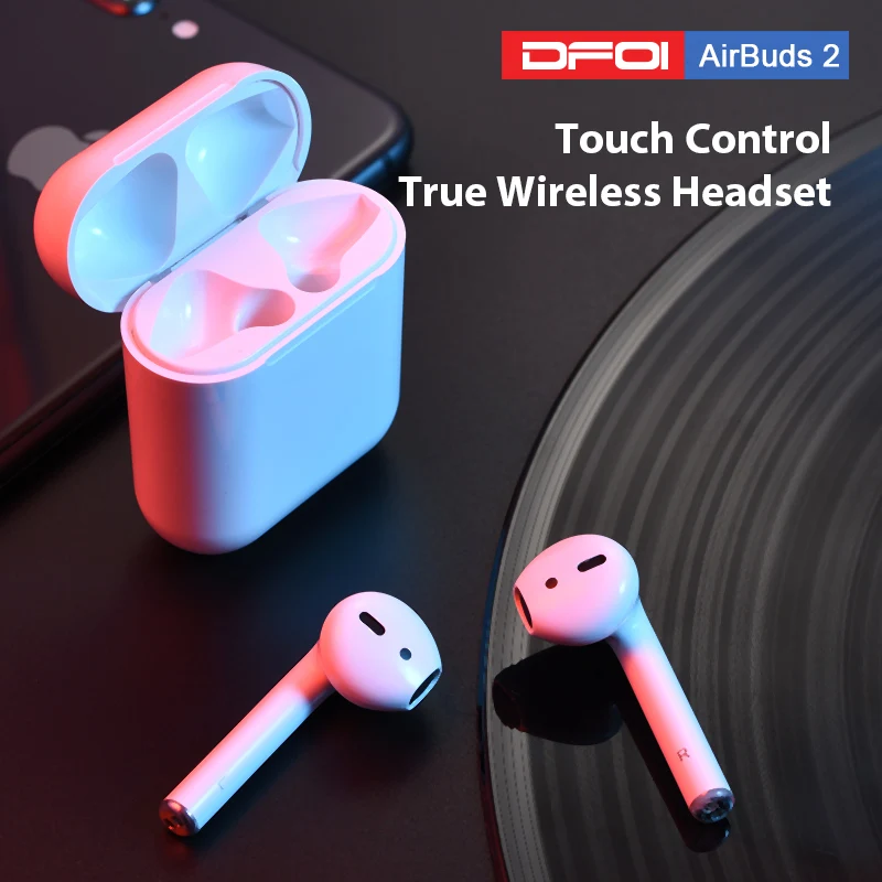 

DFOI AirBuds 2 Wireless Earphone Bluetooth Headset True Wireless EarBuds Sports Bluetooth Earphones 5.0 Headphones Mini TWS HIFI