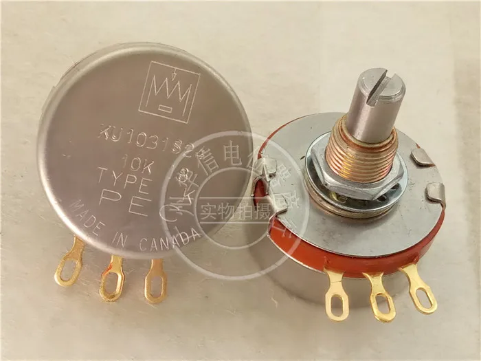 Канада PEC KU1031S24 10K одинарный потенциометр Позолоченные ножки|ЖК-экраны и панели
