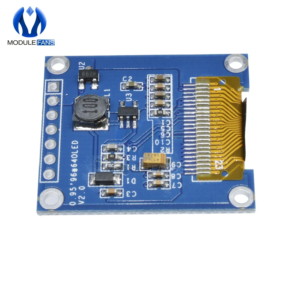 OLED дисплей модуль 0 95 дюймов 7pin полный цвет 65K ssd1331 3 v 5v серийный SPI маленький LCM для