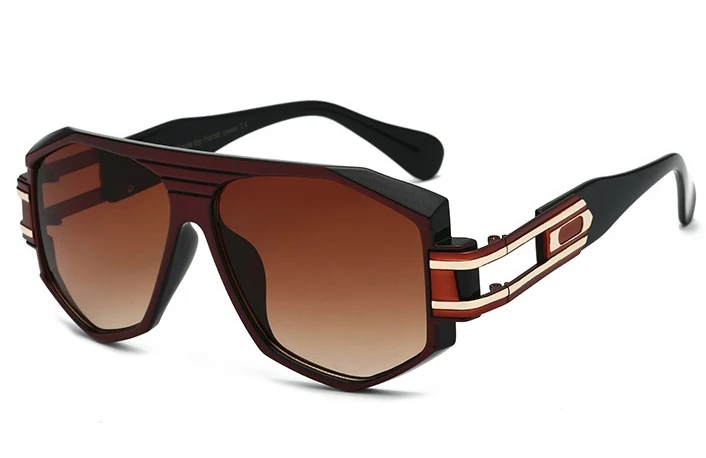 Большая оправа ретро солнцезащитные очки для мужчин и женщин модные квадратные Оттенки UV400 Винтажные Очки 47624