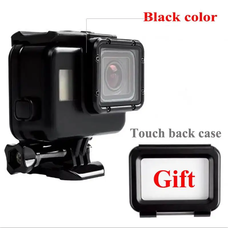 LBKAFA GoPro Hero 6 и 5 Водонепроницаемый Чехол 45 М камера для подводного плавания корпус с сенсорным экраном задняя дверь для Go Pro Hero 5/6