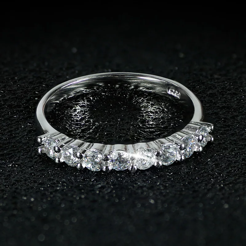 2019 new arrival 925 sterling silver 3 pieces wedding engagement ring sets for women finger fashion band personalized R4324