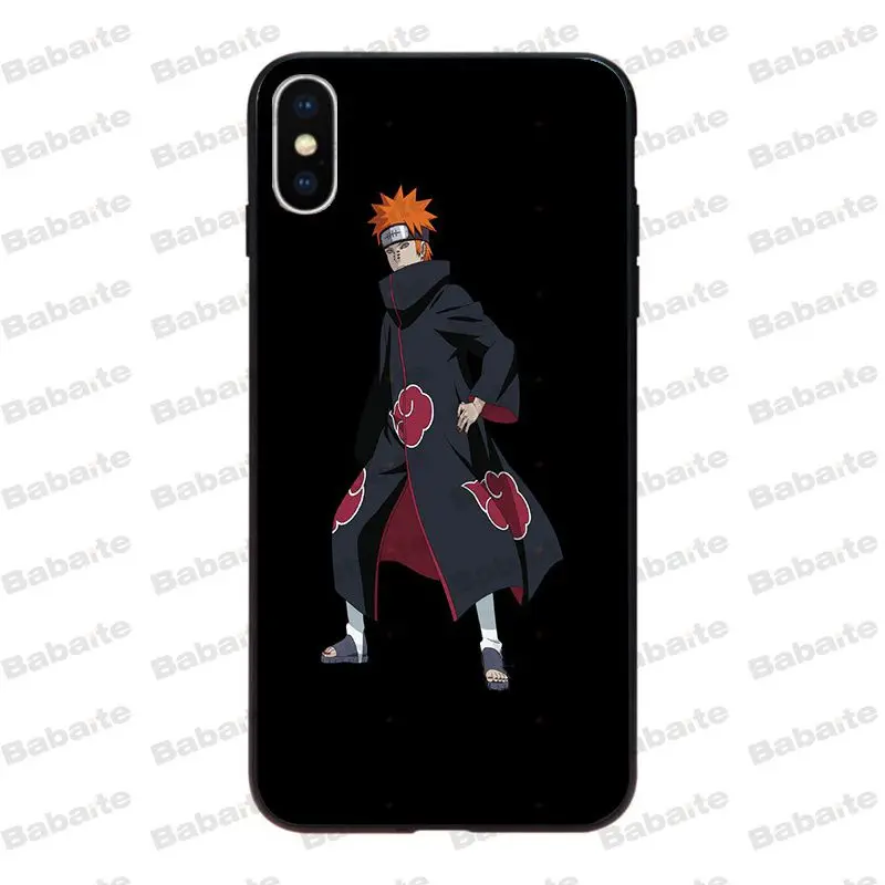 Babaite Naruto pain черный ТПУ мягкий резиновый чехол для телефона для iPhone 8 7 6 6S Plus X XS XR XSMax 5 5S SE 5C Coque11 11pro 11promax