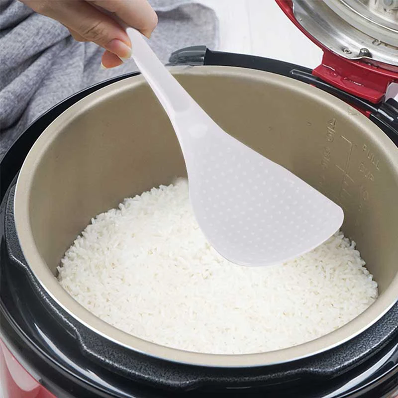 

2pcs Kitchen Tool Environmental Special Non Stick ABS Rice Spoon Kitchen Spoons Soup Ladle Tableware Dinnerware Rice Cooker
