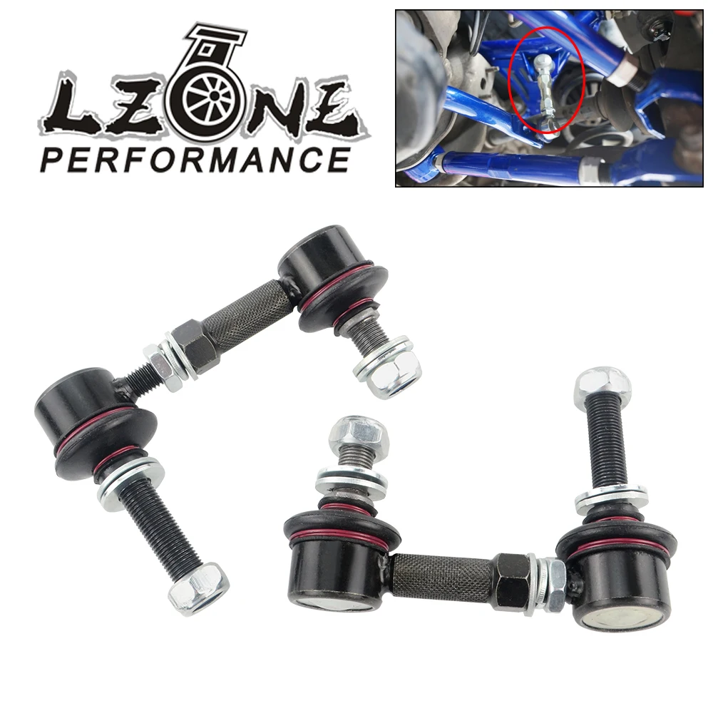 

LZONE - 75mm-85mm Ball Joint Adjustable Sway Bar End Link For 2009+ Nissan GT-R R35 JR-SEL15
