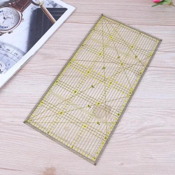 

Acrylic-Quilt Grid Ruler Patchwork Tailor Sewing Cutting Ruler Quilting Setting