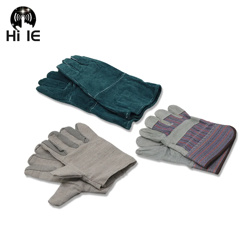 

Work Gloves Cowhide Leather Working Welding Gloves Safety Protective Wear-resisting Gloves Insulation Anti-scalding