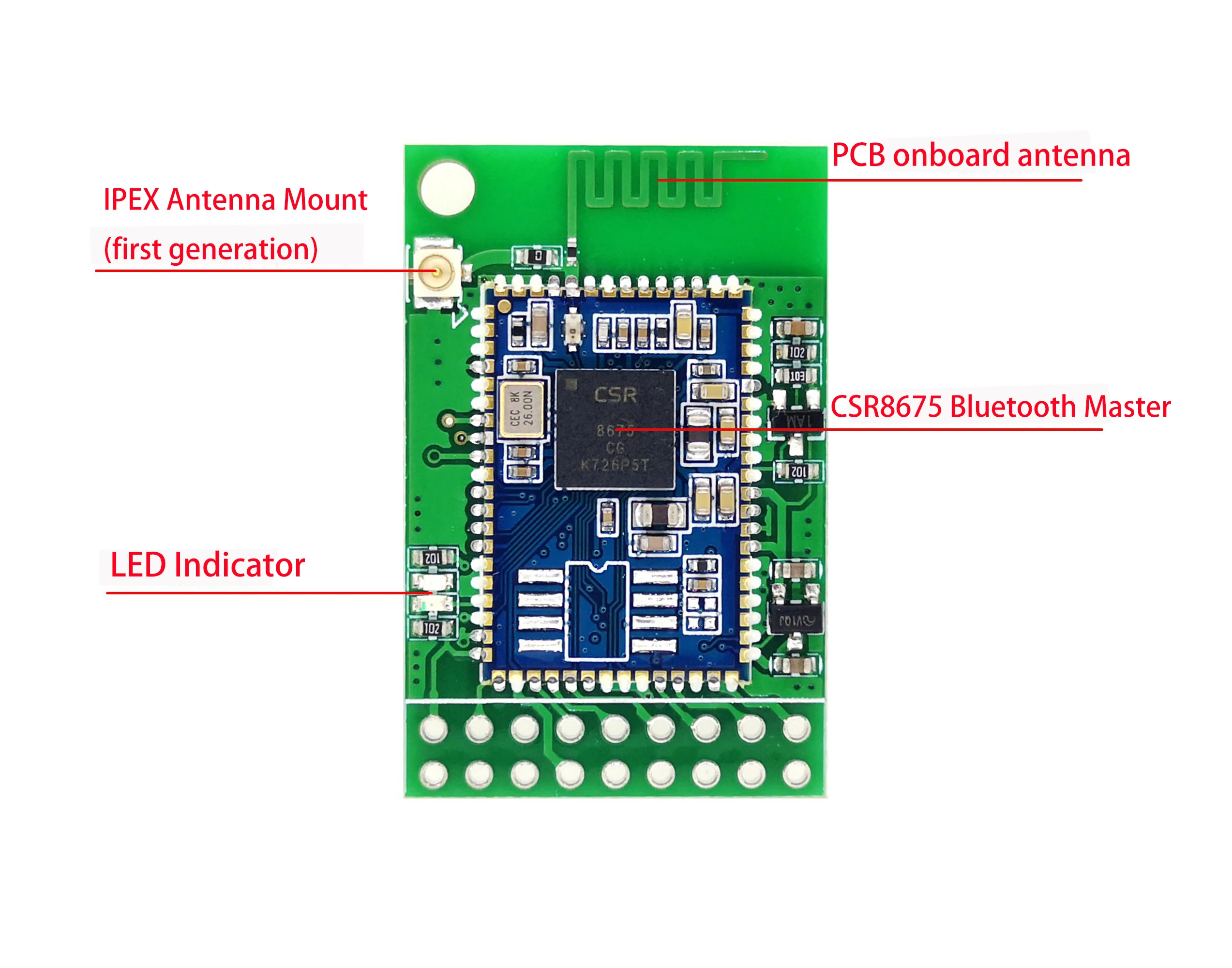 PA213 Bluetooth 5.0 Audio Modulo CSR8675 Fibra SPDIF I2S IIS APTX-HD