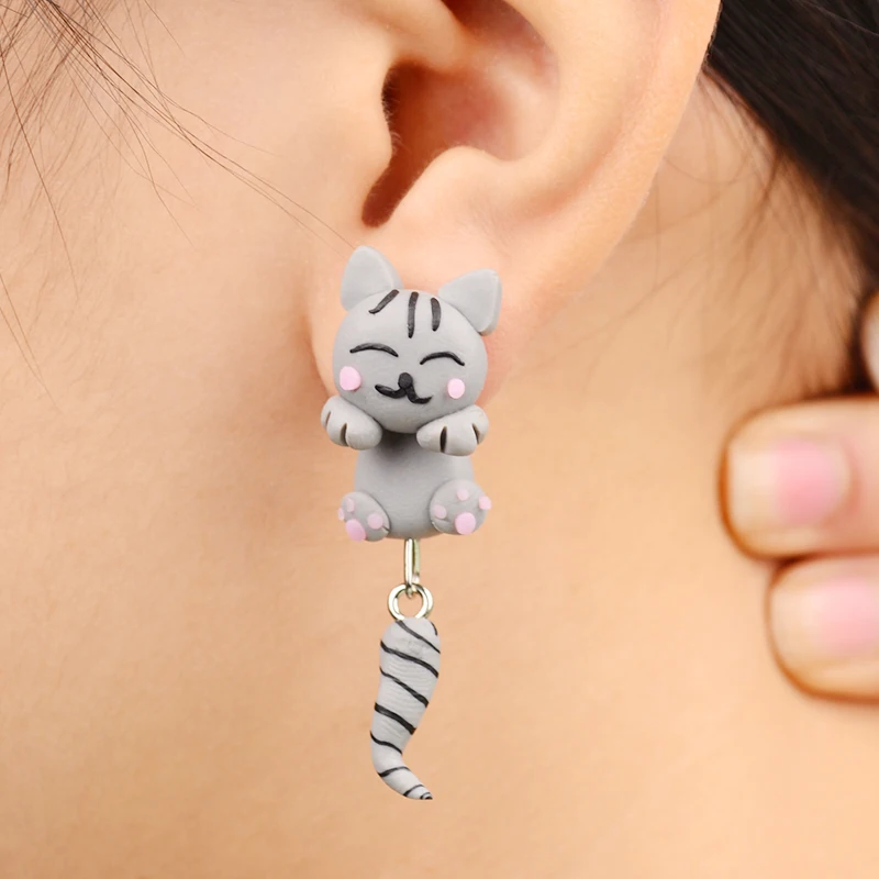 Irresistible Polymer Clay Animal Earrings
