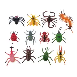 Набор из 12 пластиковых моделей насекомых детские праздничные наполнители Lucky Dip призы