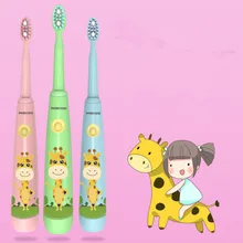 Детская акустическая электрическая зубная щетка USB электрическая зубная щетка Детская меховая электрическая зубная щетка мультяшная электрическая зубная щетка
