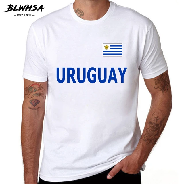 BLWHSA URUGUAY T Shirt Homme Men 100% Cotton Cool Tshirt Summer Fans  clothing Uruguay T-shirt Men XS-XXL - AliExpress