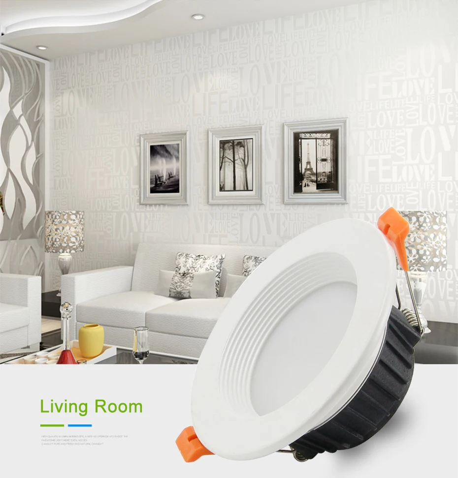 [DBF]Round Ceiling Recessed LED Downlight Dimmable 7W 10W 12W LED Ceiling Spot Lamp with AC85-265V LED Driver for Kitchen Living smart downlights