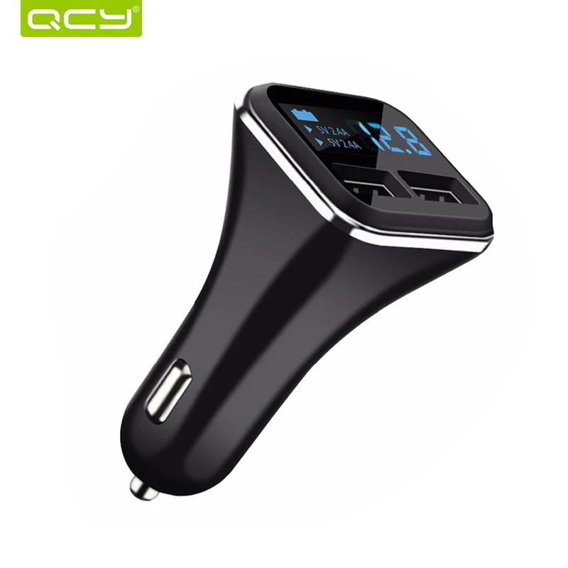 QCY C1 intelligent выходной dual USB Автомобильное зарядное устройство 5 В 4.8A quick charge телефон