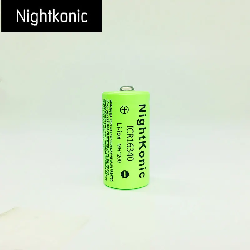 Оригинальная Высококачественная Nightkonic 8 шт./лот ICR 16340 батарея MH 3,7 V Напряжение литий-ионная аккумуляторная батарея