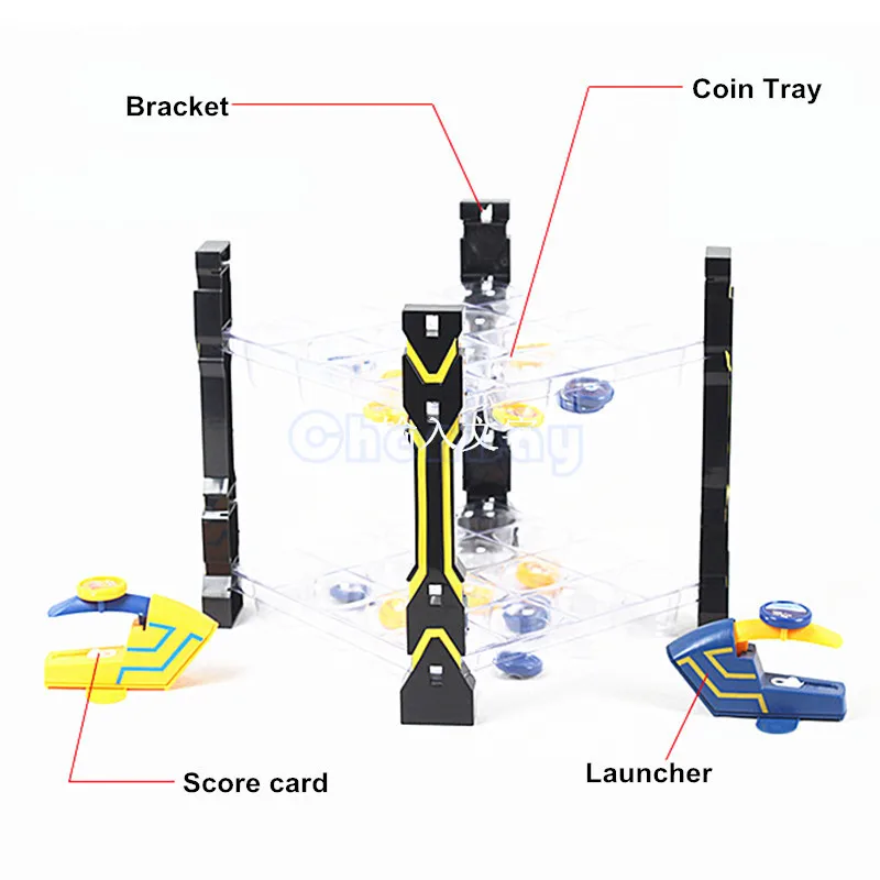 Креативные четыре кронштейна двухслойные катапульта пусковые установки Семейные настольные смешная настольная игра Вечерние игры для отдыха игрушки для детей подарок