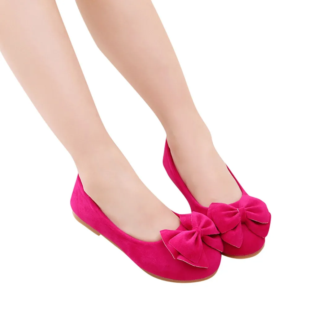 Детская обувь для маленьких девочек; однотонные студенческие тонкие мягкие туфли для танцев; обувь принцессы для свадебной вечеринки