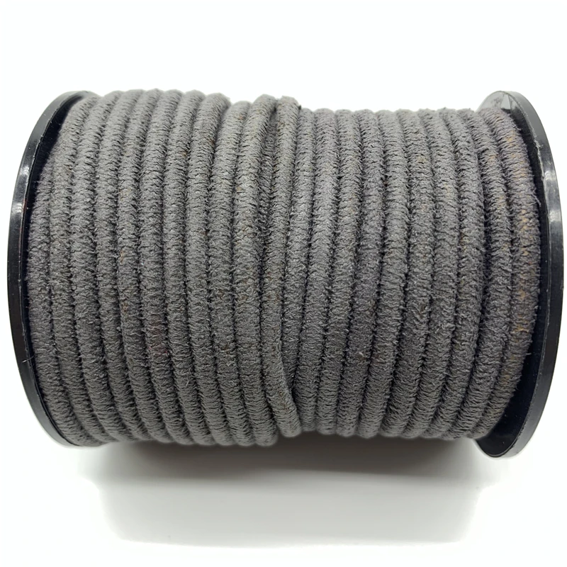 2 метра 3 мм круглый кожаный замшевый плетеный шнур Корейский Бархатный кожаный браслет ручной работы для изготовления ювелирных изделий - Цвет: 14