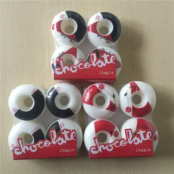

52-53MM 101A 4pcs/Set 2017 Chocolate Wheels for Skate Board Decks Skateboard Wheels Green PU Ruedas Patines Sliding Rodas Skate