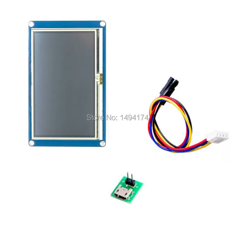 WQScose Q8S-201 Nextion 4 3 дюйма TFT сенсорный экран UART HMI умный ЖК-модуль дисплей Панель для
