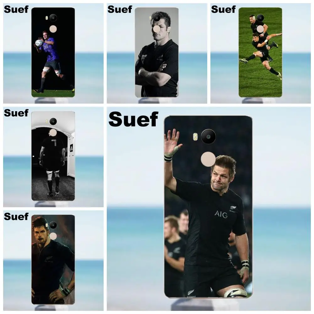 

Suef All Black New Zealand Richie Mccaw For Xiaomi Redmi 4 3 3S Pro Mi3 Mi4 Mi4i Mi4C Mi5 Mi5S Mi Max Note 2 3 4 Soft TPU Case