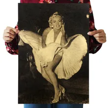 Мэрилин Монро оберточная бумага в винтажном стиле Классический плакат фильм искусство материалы украшения для кафе бара ретро-плакаты и принты